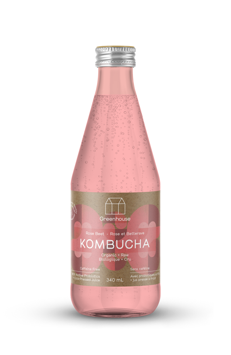 Greenhouse - Rose Beet Kombucha (340mL)