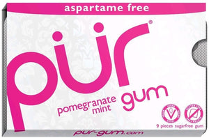 PUR Sugar Free Gum Pomegranate Mint