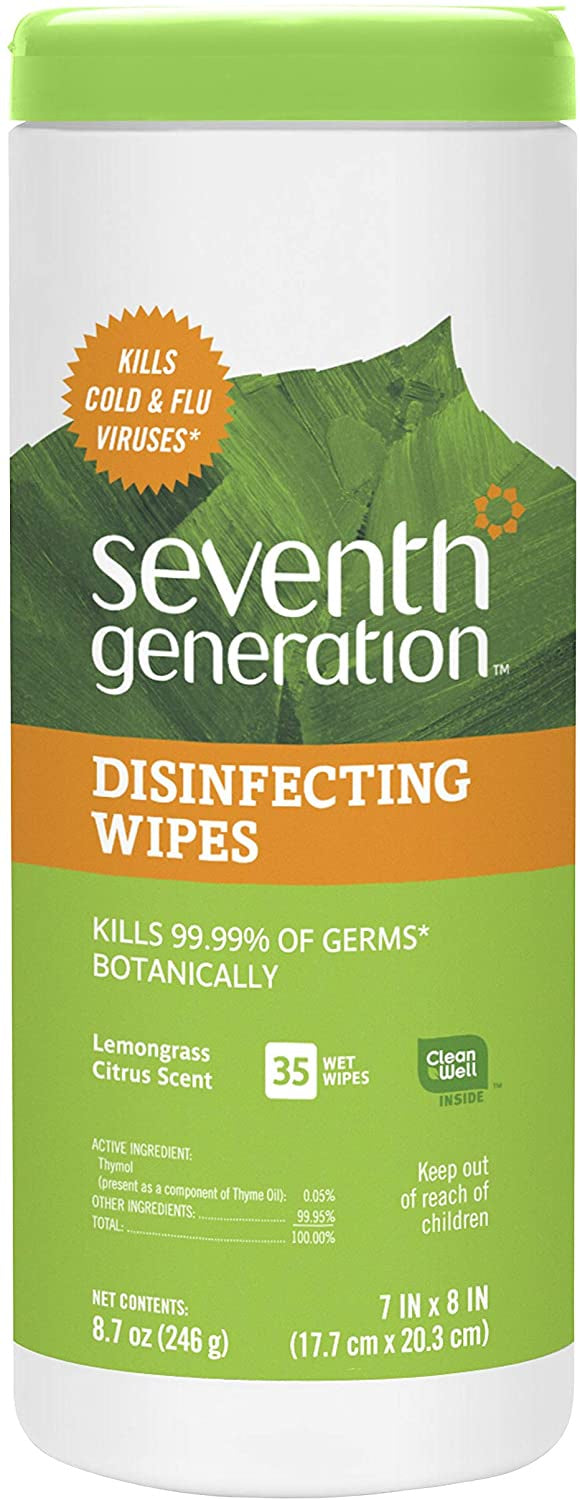 Seventh Generation Disinfecting Wipes 35ct