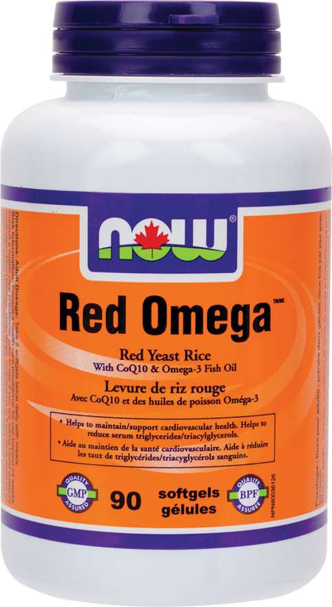 Now - Red Omega with 300mg RYR (90 Softgels)