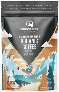 Ergogenics 8 Mushroom Blend Organic Coffee instant Drink 120g