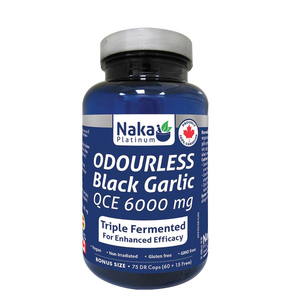 Naka- Pro  Black Garlic Odourless 3x Fermented 75vcaps