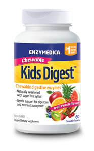 Enzymedica Kids Digest Fruit Punch Flavor 60 Chewable Tablets