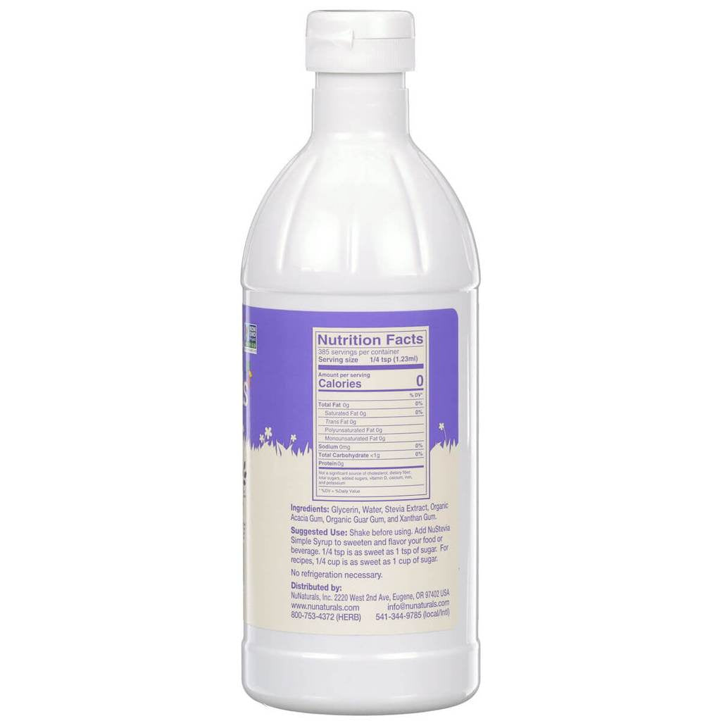 NuStevia Concentrated Simple Syrup (16oz)