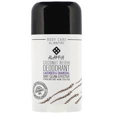 Alaffia Coconut Reishi Deodorant, Lavender & Charcoal