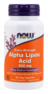 Now - Alpha Lipoc Acid 600mg (60 VCaps)