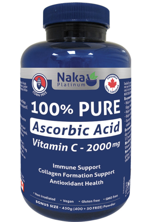Naka Plat - Pure Ascorbic Acid Vit C 2000mg (450g)