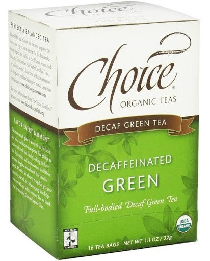Choice - Org. Decaf Green Tea (16 Tea Bags)