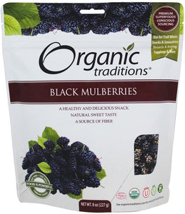 Org Trad Black Mulberries Dried (227g)