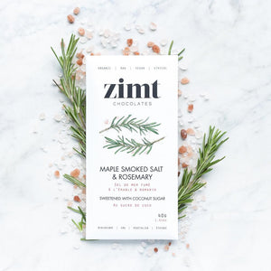 Zimt- Maple Smoked Salt & Rosemary Vegan Chocolate 40g