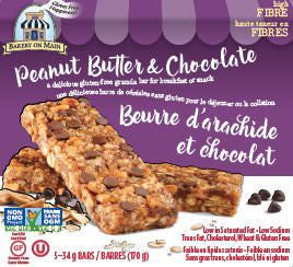 On Main - Peanut Butter & Chocolate Granola Bras (5x34g)