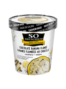 So Delicious Cashew Non-Dairy Frozen Dessert Pints Chocolate Banana Flambe 500ml