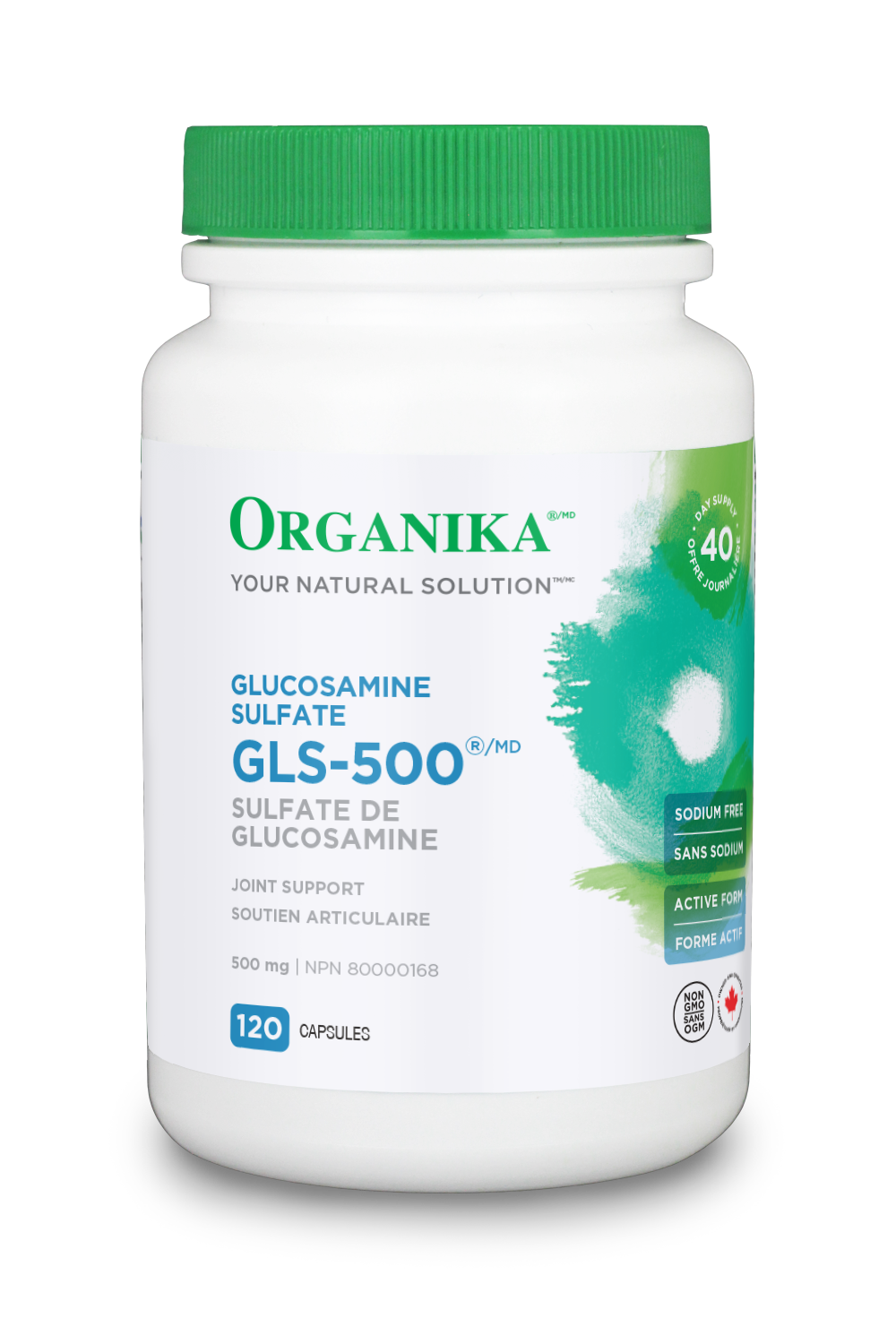 Organika - GLS-500 Glucosamine Sulfate Complex (120 caps)