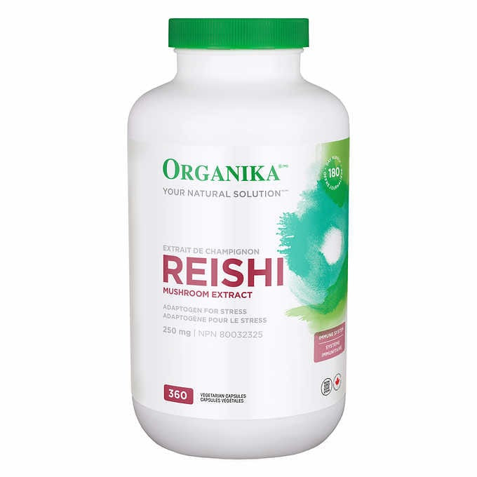 Organika - Reishi  Mushroom Extract  250mg (360 veggie Caps)