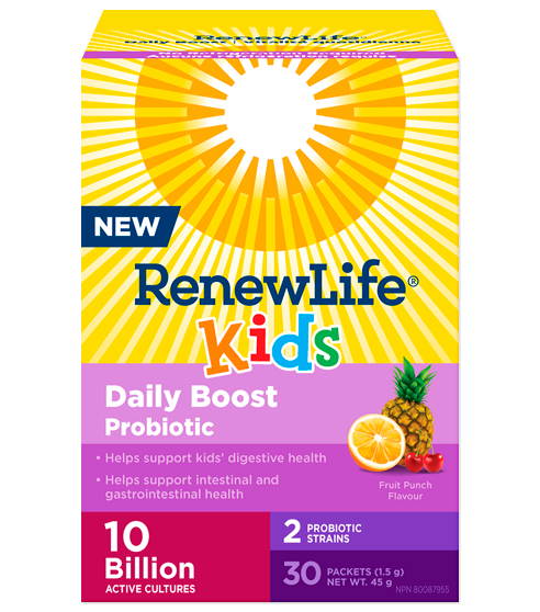 RenewLife - Kids Daily Boost Probiotic 10 Billions (30 Packs)