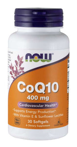 Now - CoQ10 400mg (30 Softgels)