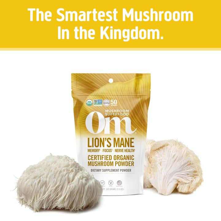 OM - Lion’s Mane Mushroom Superfood Powder (30 Servings) 60 G