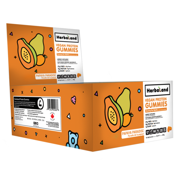 Herbaland- Protein Gummies Papaya (50g)