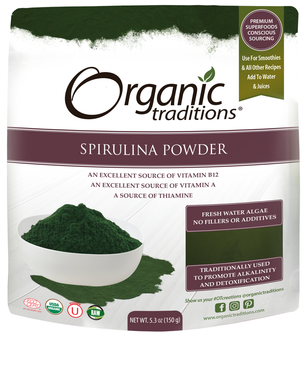 Org Trad- Spirulina Powder (150g)