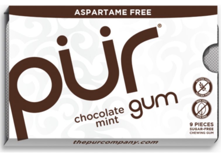 PUR Sugar Free Gum Chocolate Mint