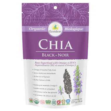 Ecoideas Org Black Chia Seeds 227g