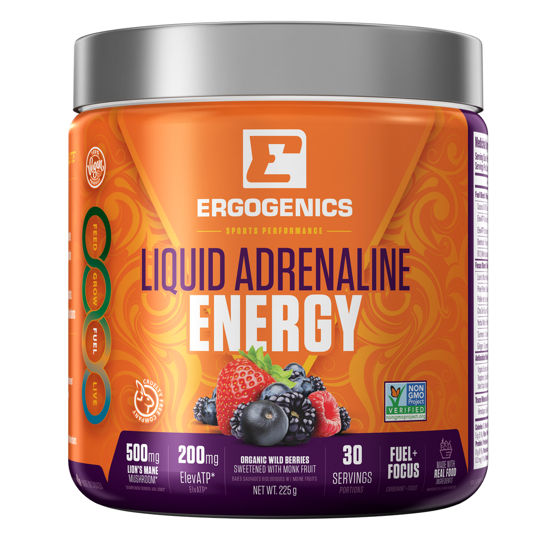 Ergogenics - Liquid Adrenaline Energy Berry (225g)