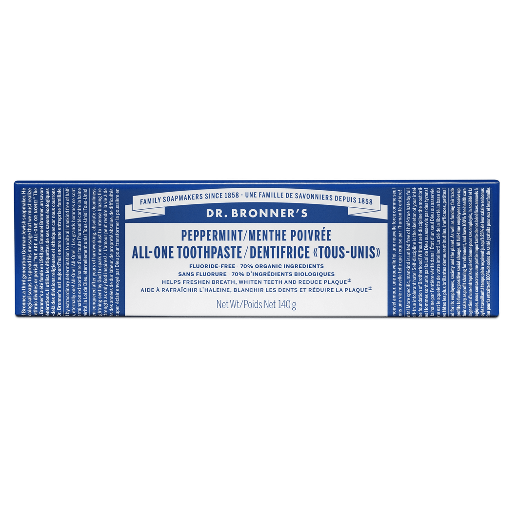 Dr. Bronner's Peppermint Toothpaste (140g)