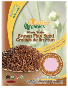 Gold Top-Whole Brown Flax Seed (454g)