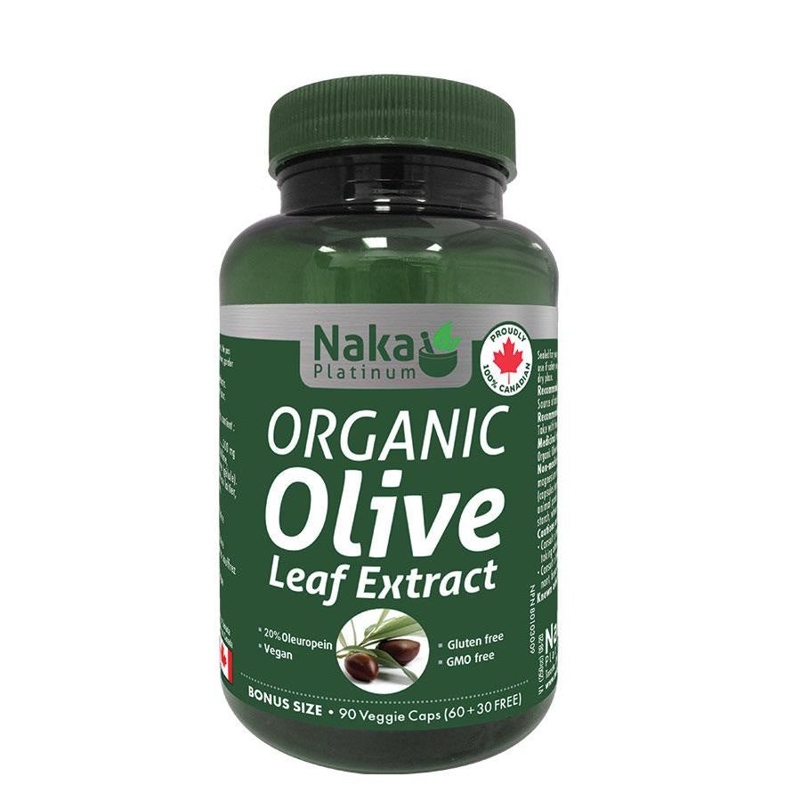 Naka Plat - Organic Olive Leaf Extract ( Bonus Pack 90 veggie Caps)