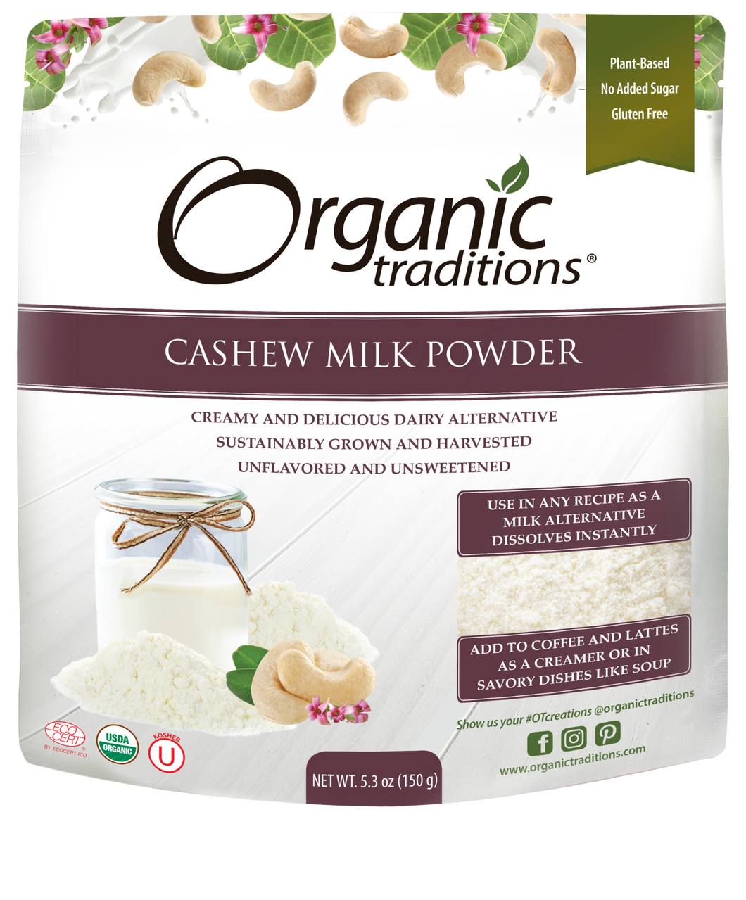 Org Trad - Cashew Milk Powder (150g)