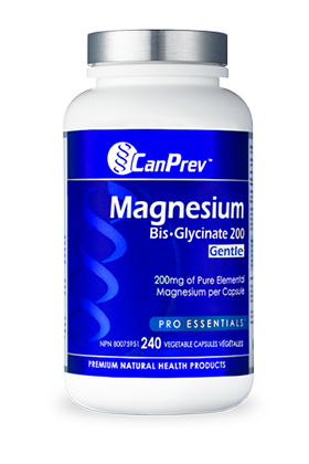 CanPrev- Magnesium Bisglycinate Gentle (200mg) - 240 Vcaps