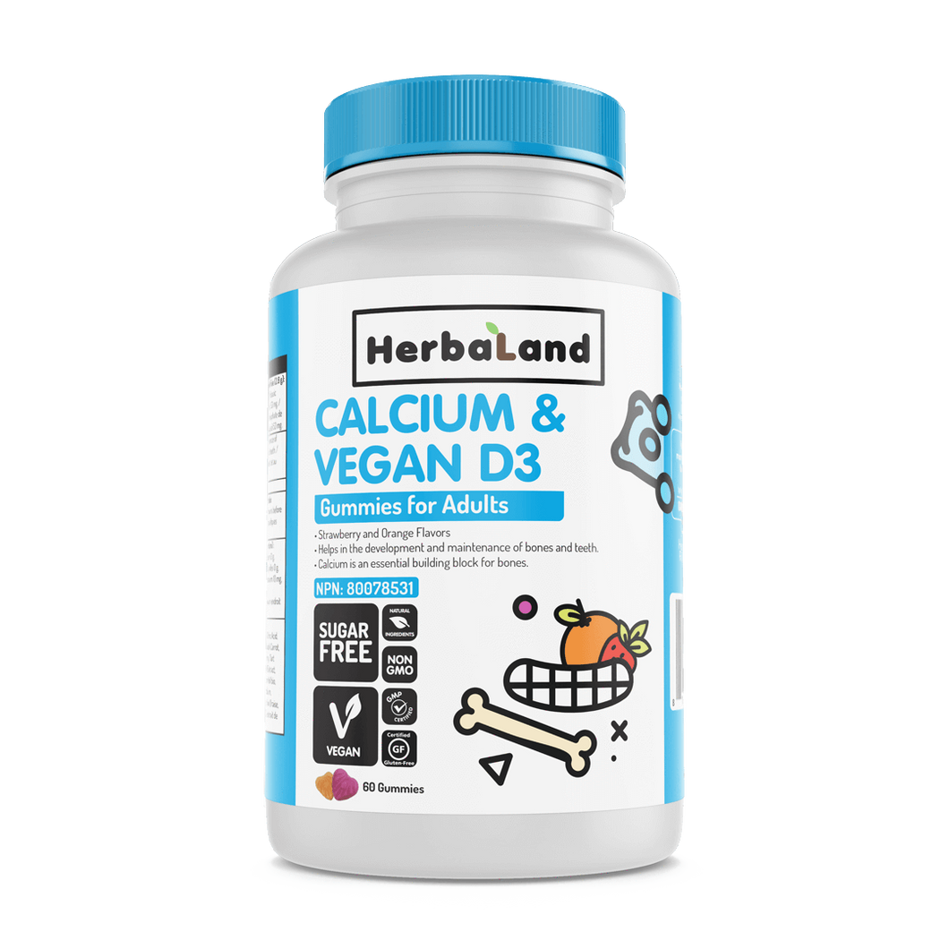 Herbaland- Gummy 4 Adults Calcium & D 60gummies