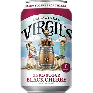 Virgil's- Handcrafted 0 sugar Black Cherry Soda 355ml