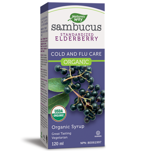 Nat Way- Org Sambucus Elderberry Syrup (120mL)