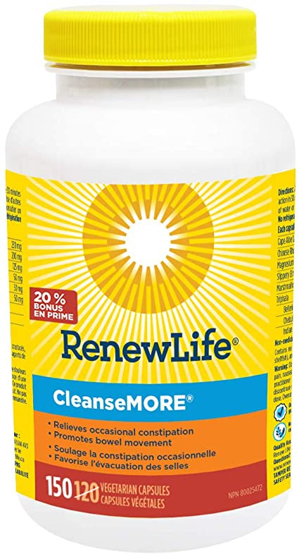 RenewLife - CleanseMore (120 VCaps +30 Bonus)