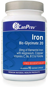Can- Iron Bisglycinate (20mg) - 90 VCaps
