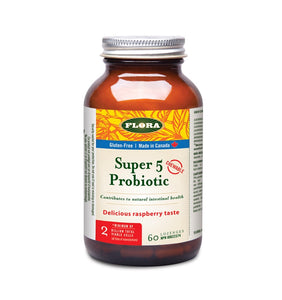 Super 5 Probiotic (60 Raspberry Lozenges)