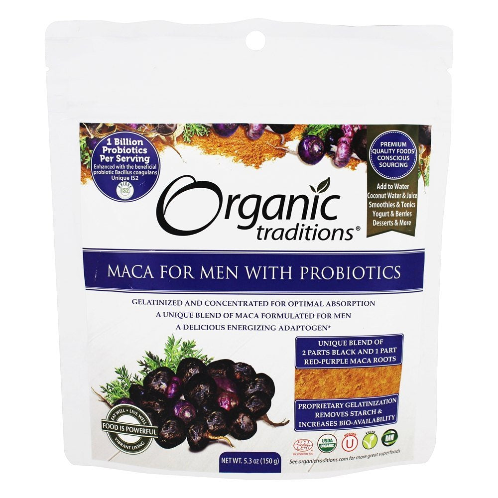 Org Trad Maca for Men w/Probiotics (150g)