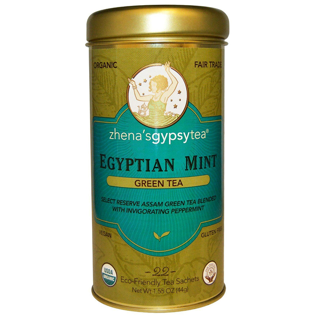 Zhena's Org. Egyptian Mint Green Tea (22 TBags)