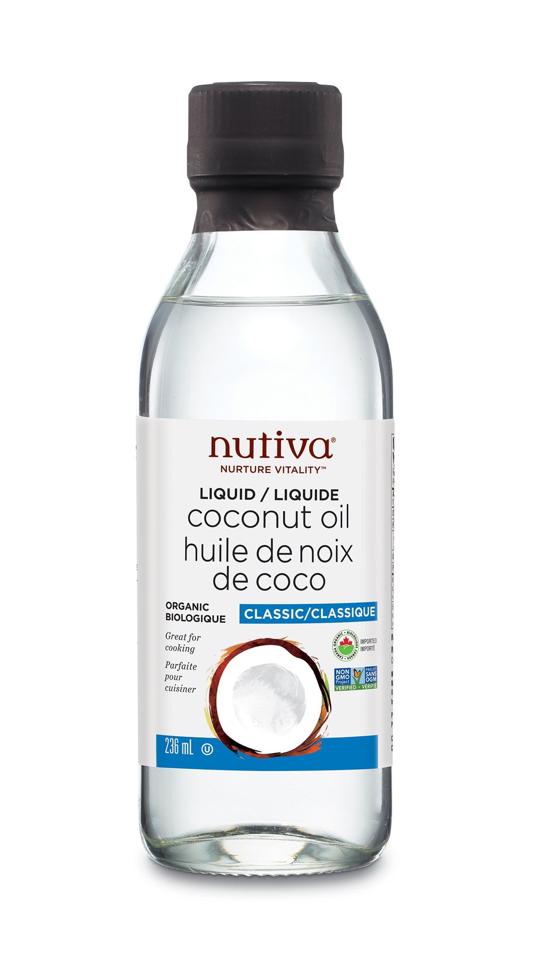 Nutiva- Organic Liquid Coconut Oil (236mL)
