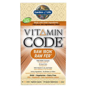 GOL- Vitamin Code Raw Iron (30 VCaps)