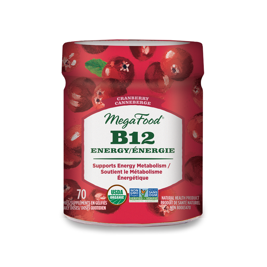 MegaFood B12 Energy Cranberry ( 70 Gummies )