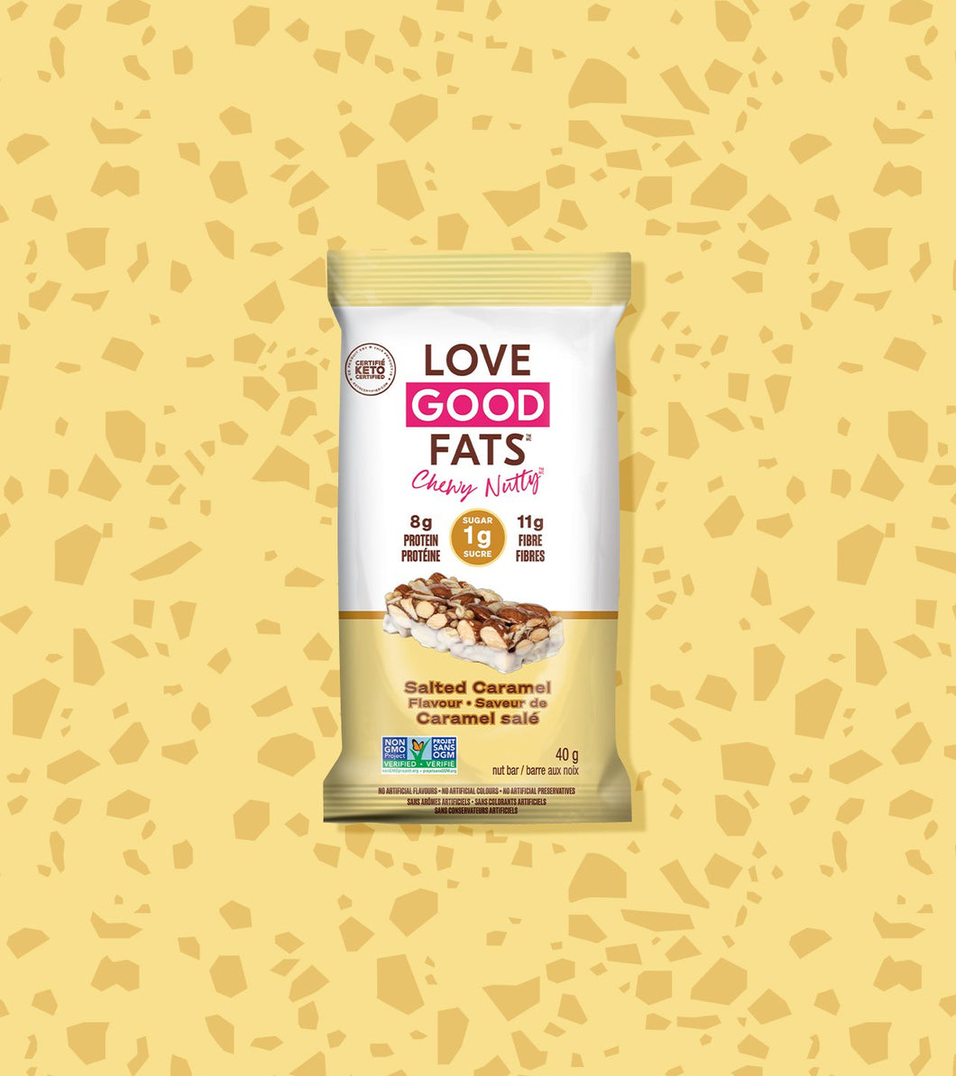 Love Good Fats- Salted Caramel Chewy Nutty Bar 40g