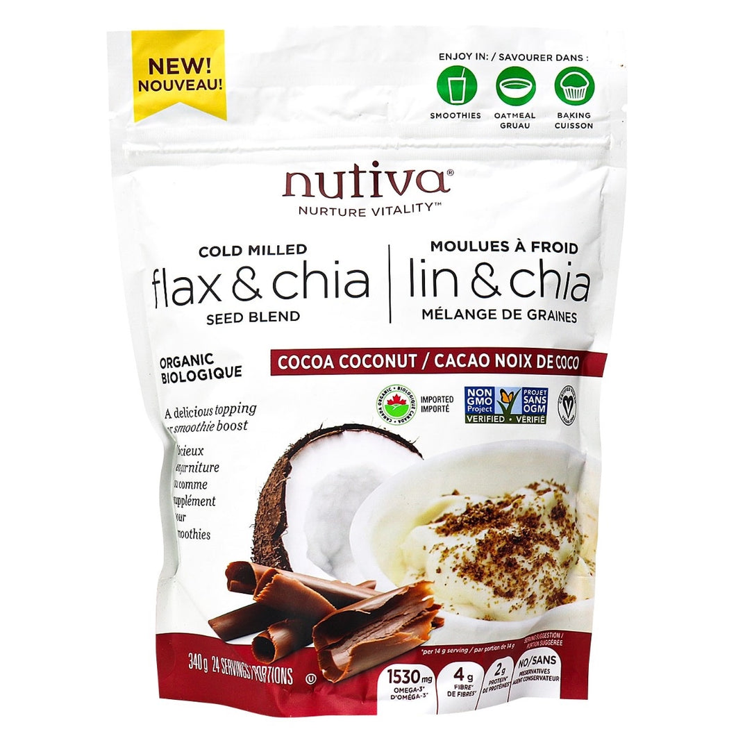 Nutiva Flax & Chia Cocoa Coconut (340g)