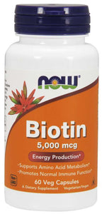 Now - Biotin 5000mcg (60VCaps)
