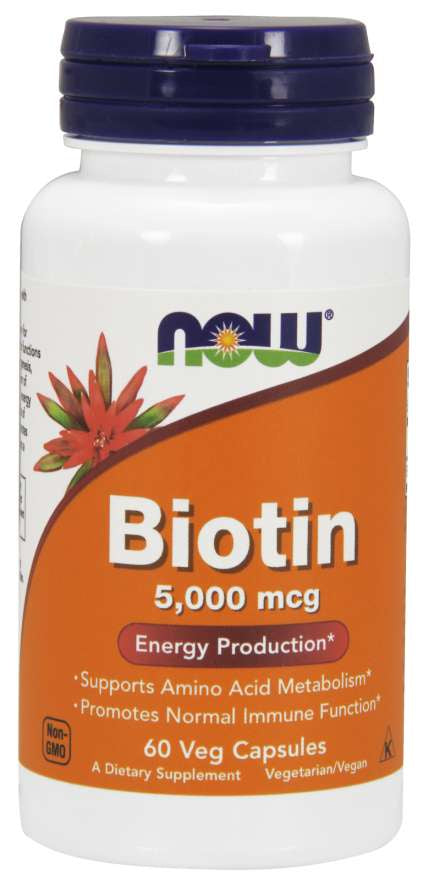 Now - Biotin 5000mcg (60VCaps)