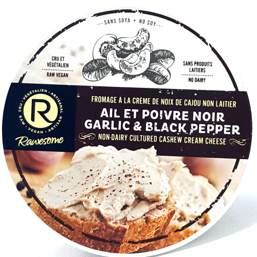 Raw - Garlic & Black Pepper Cream Cheese (227g)