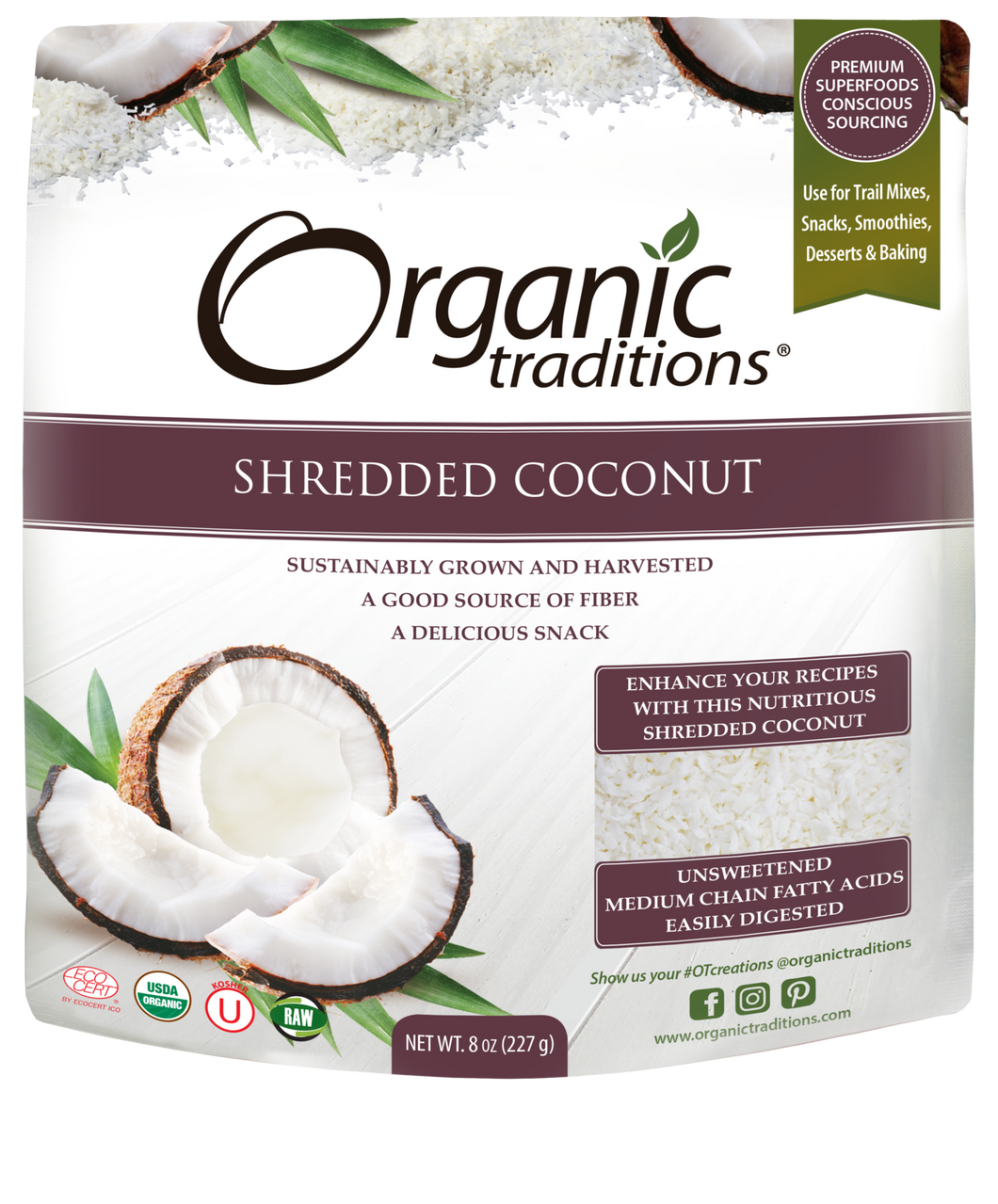 Org Trad- Coconut Shredded (227g)