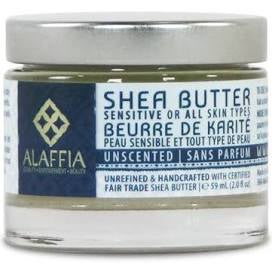 Alaffia Handcrafted Shea Butter, Unscented (59mL)