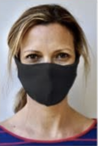 Brave Face Skeena Adult Black Cloth Mask